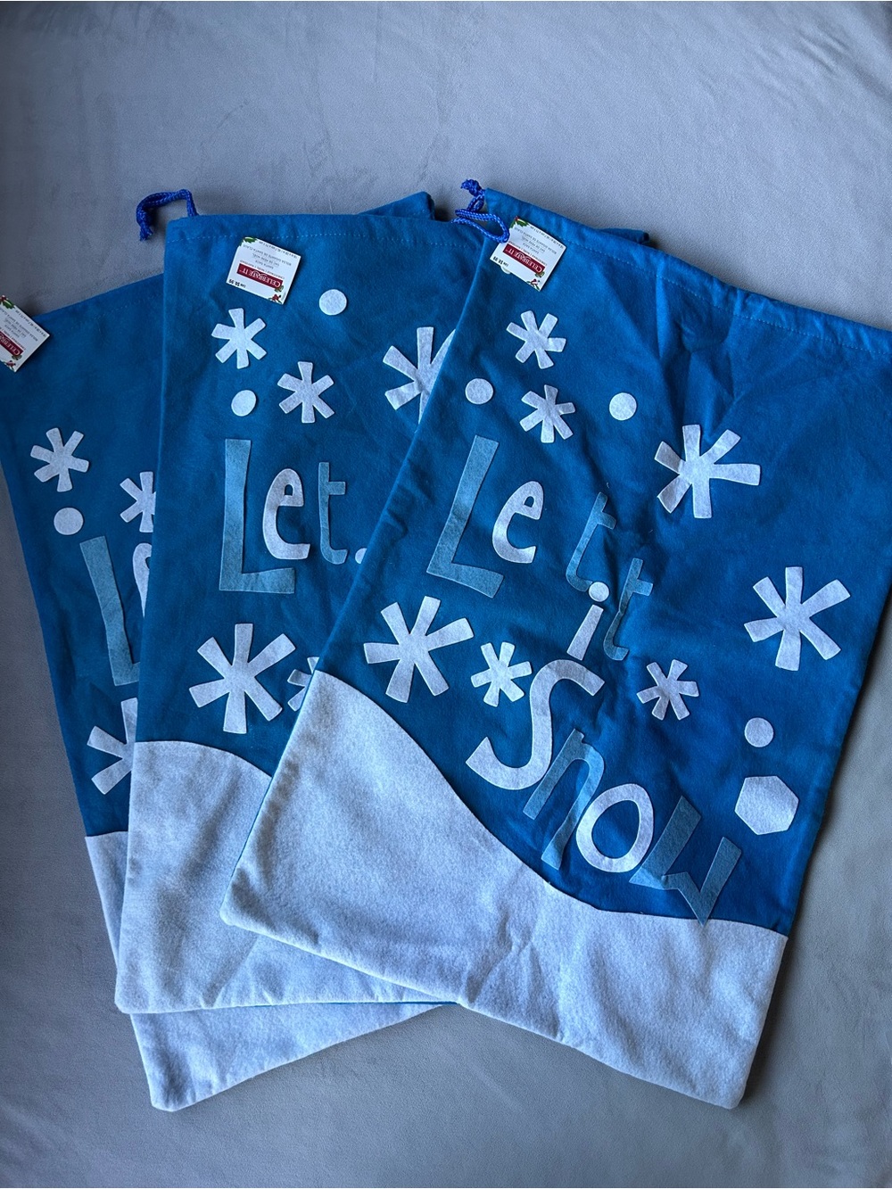 Set of 3 ~ Gift Bag ~ Christmas Storage Bag ~ Brand New! ~ Large